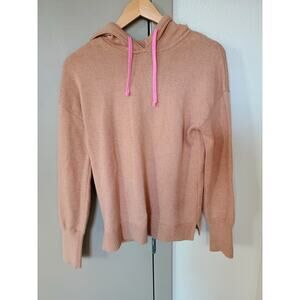 Boden camel relaxed hoodie colorful stripes wool cashmere comfy cozy lounge 4